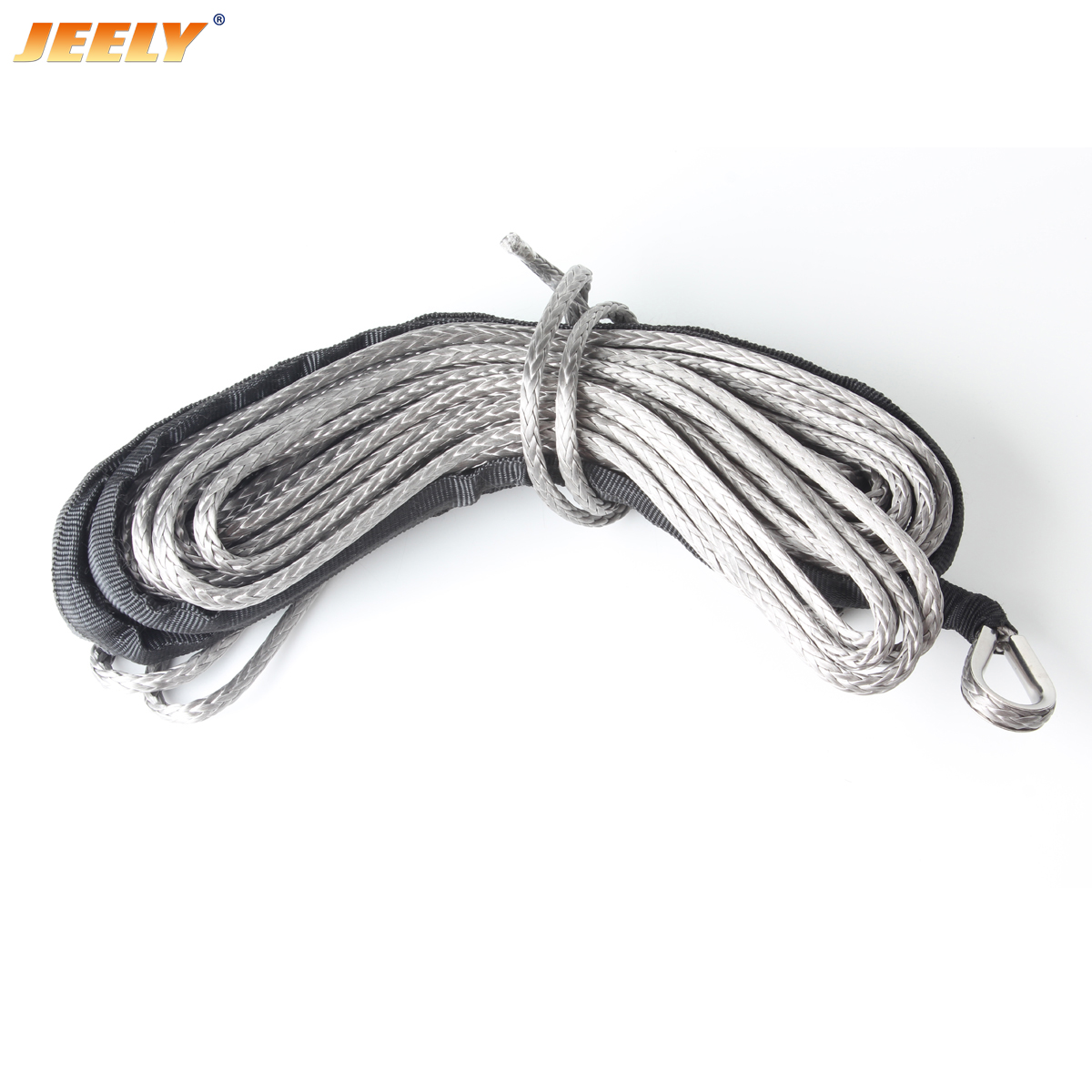 jeely 3mm * 24m超高编织编织绞车线代替钢丝绳沙滩车绞盘绳
