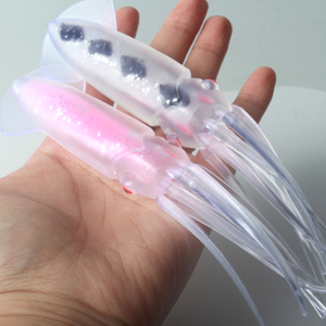 软质 PVC 钓鱼章鱼裙 诱饵 生物钓鱼游泳诱饵 鱿鱼诱饵
