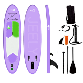简单的彩色防滑甲板瑜伽 Sup 充气桨板